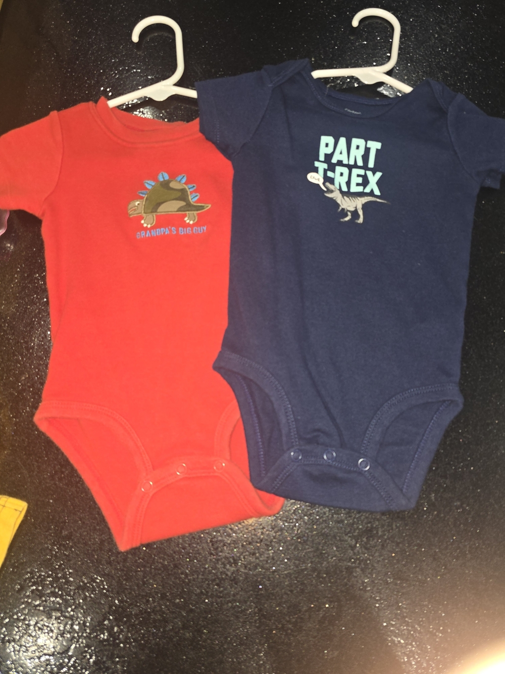 Carter's Cotton One-Piece Bodysuit - Navy "Part T-Rex"